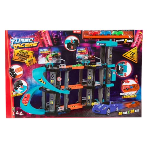Jouet de parking avec ascenseur garage voiture enfant Turbo Racers