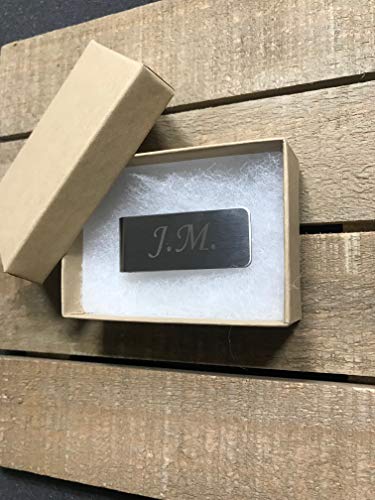 Custom engraved Money Clip initials name word wallet2