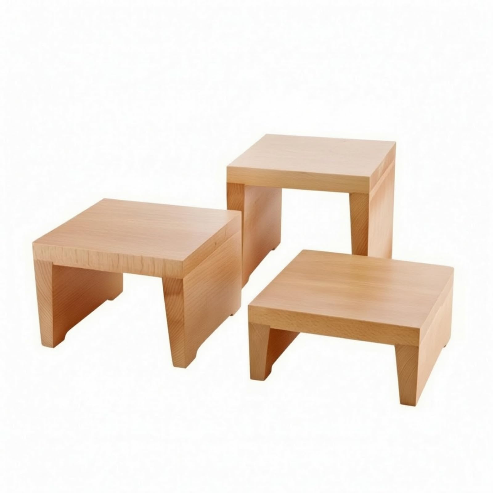 3 Pezzi Espositore in Legno Rustico | Decorativa, Espositore per Dolci, Pasticceria, Organizzatori di Eventi , Stile A