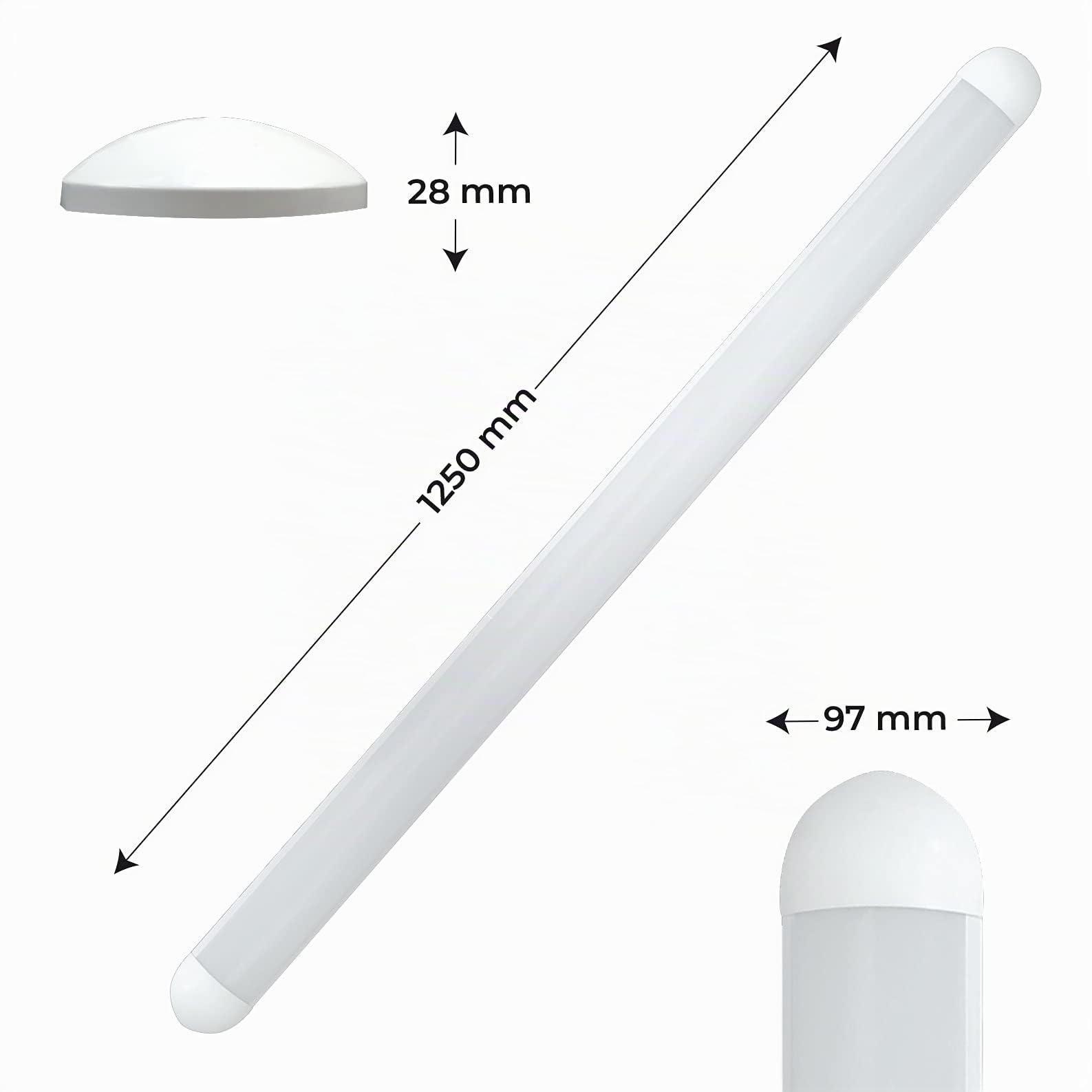 LED ATOMANT Plafoniera LED Lineare 120cm 72W Bianco Freddo 7200lm | 6500K