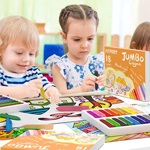 Massrt MSAART-JB2-1 Triangle Jumbo Crayons For Toddlers thumb #7