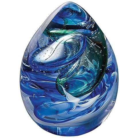 Caithness Glass Rip Tides Paperweight Blue Cover
