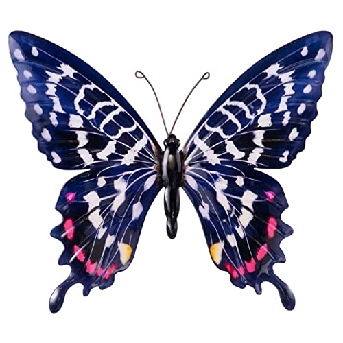 CIM Metall Wand-Deko - Schmetterling Roter Ringfalter - tierische 3D Wandbilder - Wandschmuck inkl. praktischer Wandbefestigung - Lebhafte Wandskulptur