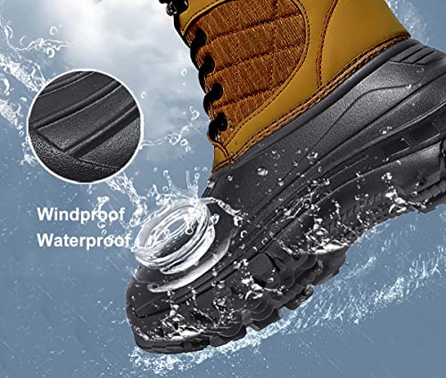 upsolo mens winter trekking snow boots