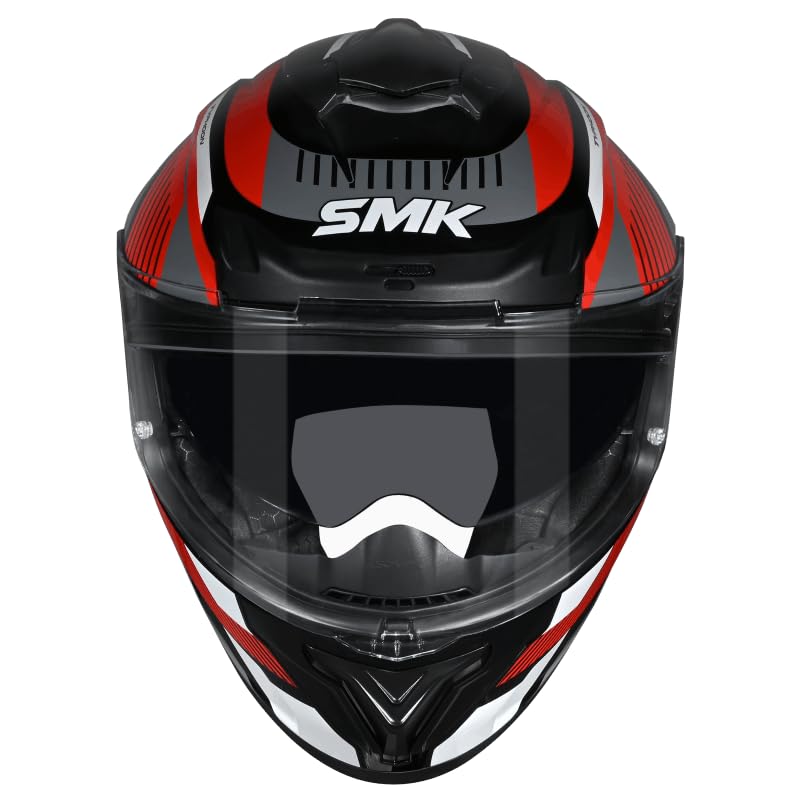 Image of SMK Typhoon Sparko Dual Visor Full Face Helmet, ISI DOT ECE 22.06 Certified
