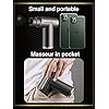 VINMEN Massage Gun【Newest 2022】 Mini Portable Body Muscle Massager Professional Deep Tissue Massage Gun for Pain Relief with 8 Attachment 6 Speeds.Small Size,Great Motivation.