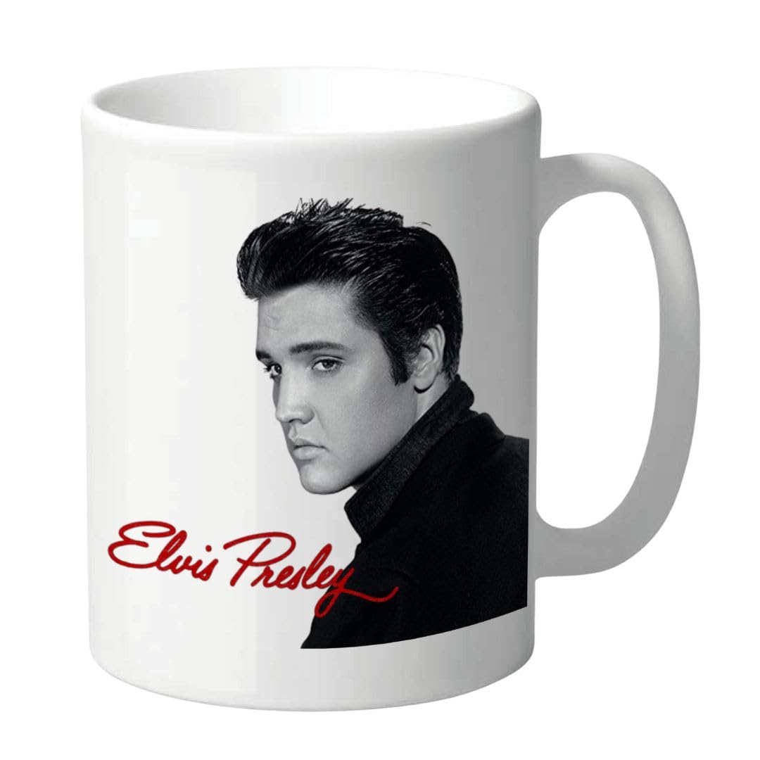 Funny Mug, Elvis Lover, for Him, for Her - The King of Rock & Roll Cup - with Signature CMUG206