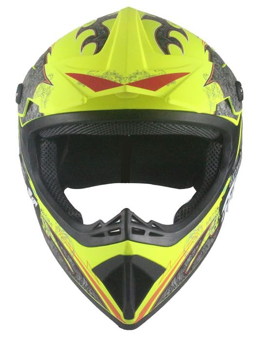 Kinder Crosshelm Mejia – Motorradhelm für Kinder, ABS-Schale, robuster Kinderhelm für Downhill, Quad und Motocross
