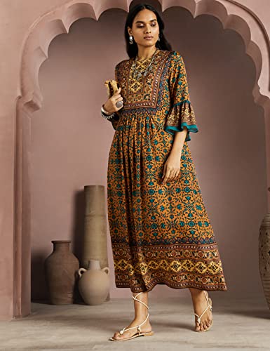 Image of RIVER by Rajdeep Ranawat Premium Designer Women's Floral Print Dress
