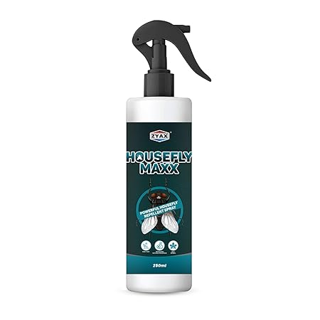 ZYAX Housefly Maxx Housefly Repellent Spray 250ml, Non-Toxic Spray to Repel Housefly/Flies with Refreshing Fragrance