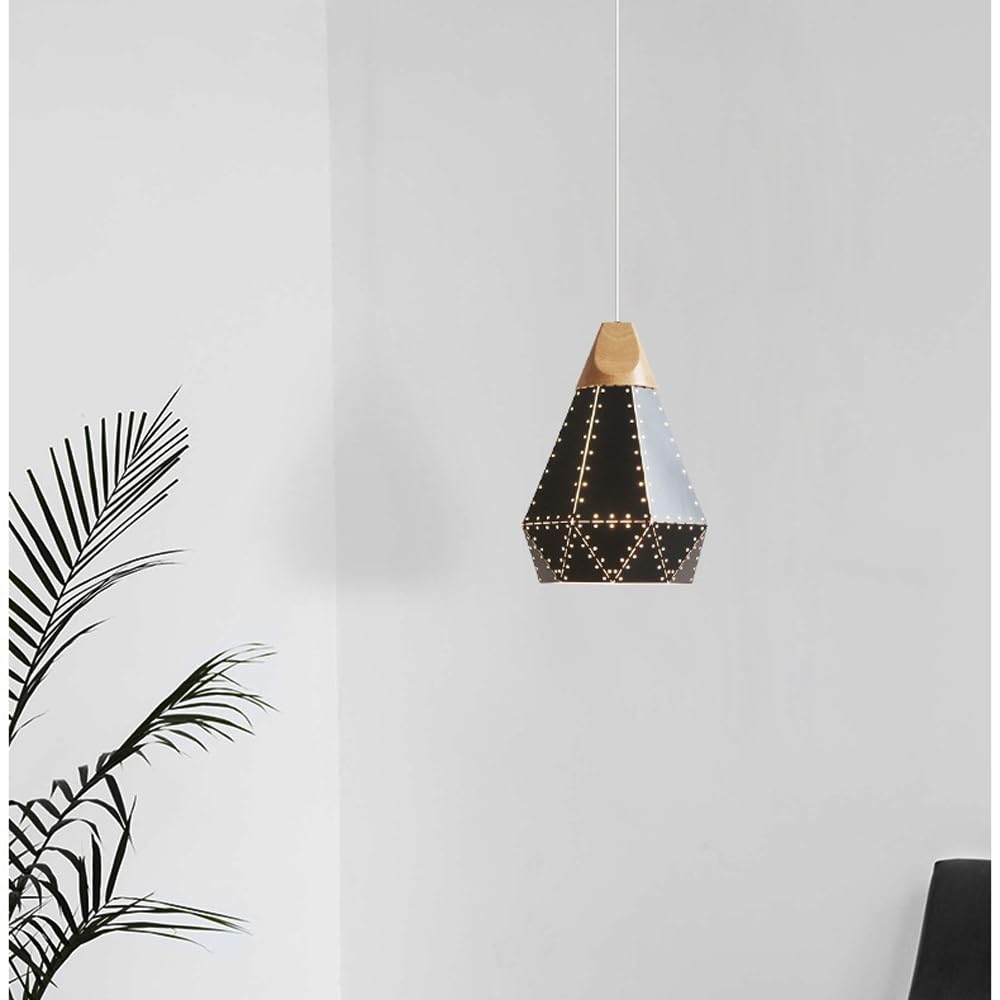 Lampada A Sospensione Industriale Con Paralume In Metallo Multi-lato