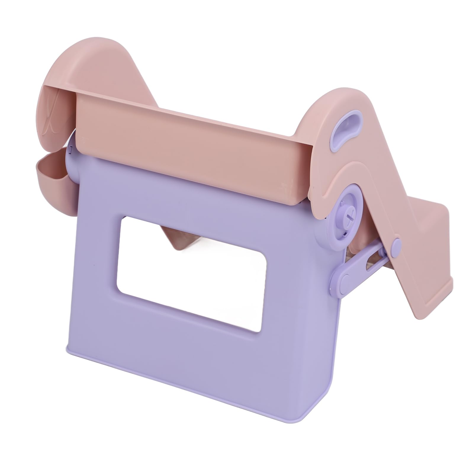 Sonew Sgabello Pieghevole per Bambini a 2 Gradini con Paraspruzzi e Design Antiscivolo per Usare il Vasino e l'uso in Bagno Verde (PINK)