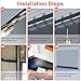 Garage Door Seals Bottom Rubber - Jobon 16.5 Ft Heavy-Duty Garage Door Weather Stripping Bottom Seal with Pre-drilled Aluminum Track Retainer Kit, Easy Installation for Home & Commercial