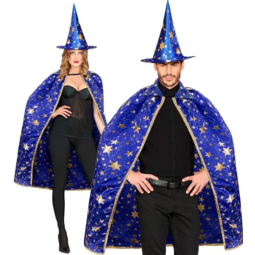 W WIDMANN MILANO Party Fashion - Ensemble de costume de magicien, cape (85 cm) avec chapeau, tenue...