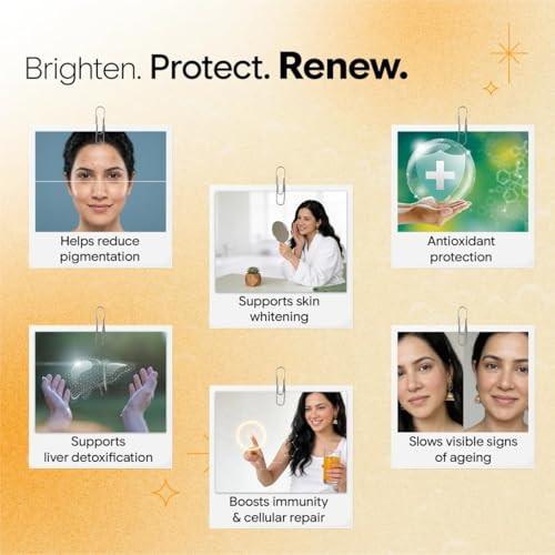 Image of CUREFOREVER Glutathione Tablets for Skin Whitening - Liposomal Effervescent Tablets with Vitamin C for Clear, Glowing, Youthful Skin, Powerful Antioxidant, High Absorption, 100 Tablets