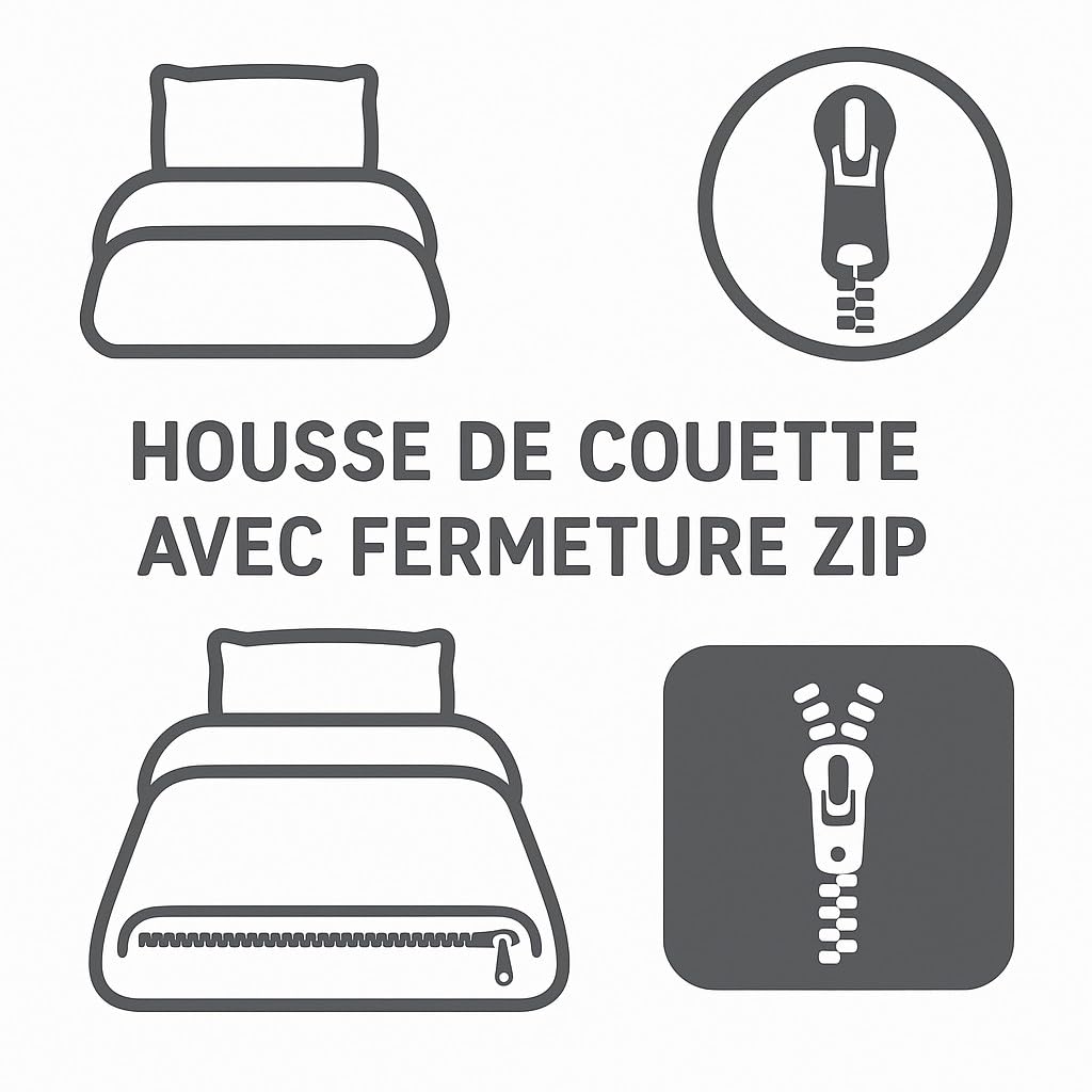 Parure de lit microfibre - HOME LINGE PASSION - BULLES DE REVE - Housse 140 x 200 cm + 1 taie d'oreiller 63 x 63 cm - Gris