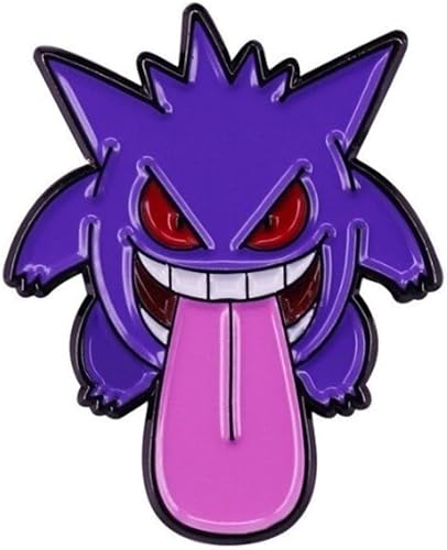 Gengar Character Metal Esmalte de 1 pulgada de alto, Metal, Sin gemas.