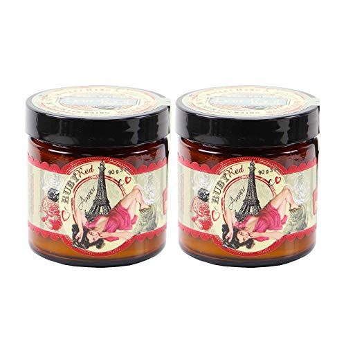 Barefoot Venus Ruby Red Ultra-Moisturizing Instant Hand Repair Cream Jar 3 Ounces - 2 Pack