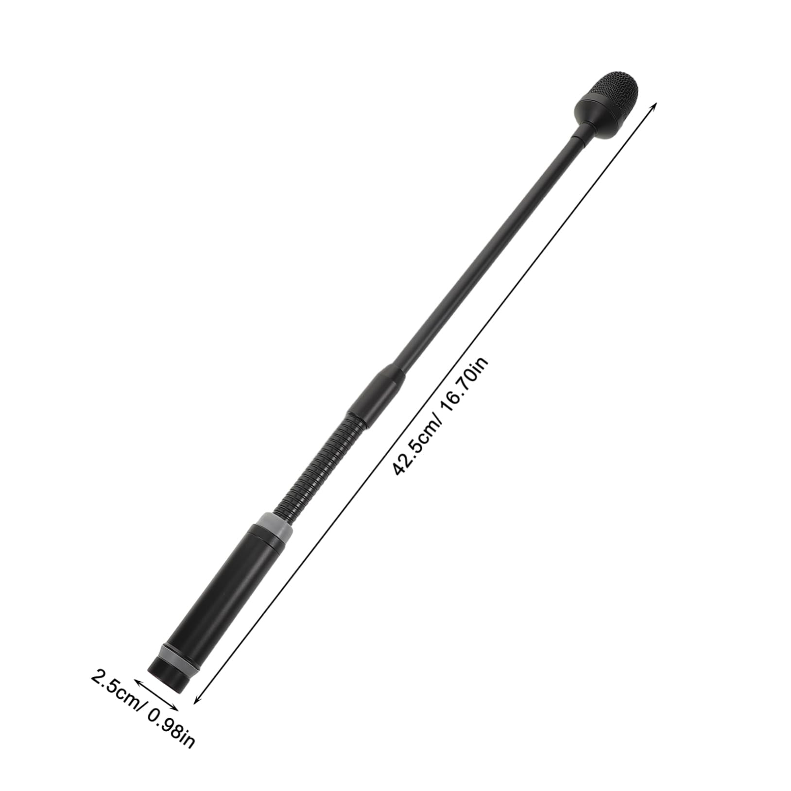 OFFSCH Gooseneck Microphone for Audio Mixer Pin XLR Dynamic Mic with Flexible Angle Metal Hose for Live Performances Meetings and Professional