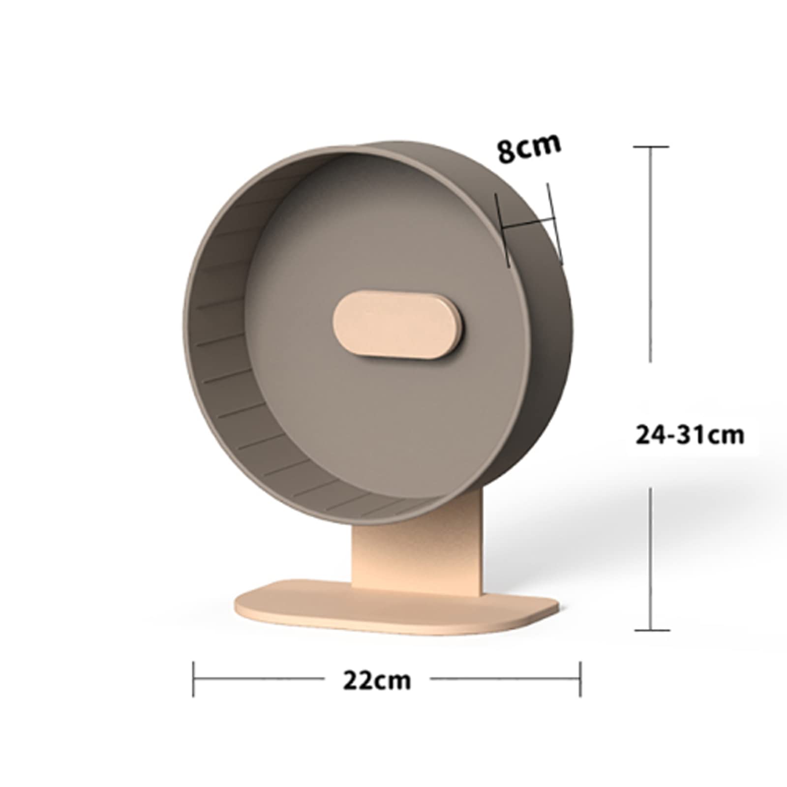 Toplionace Rueda para Correr Ultrasilenciosa para Hámster, Juguete para Hacer Ejercicio de Hámster Djungarian (φ22cm, Marrón)