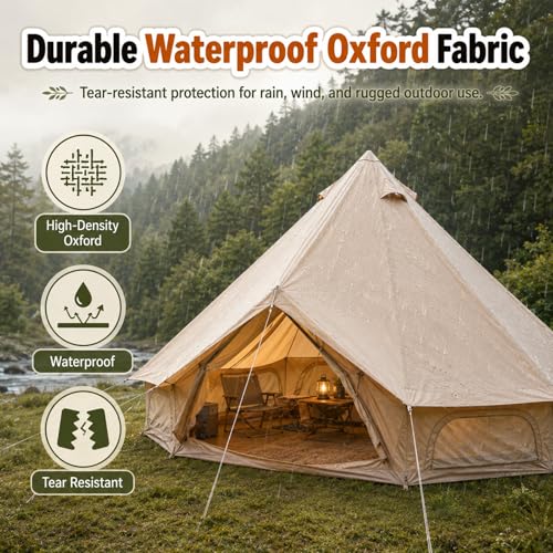 Carpa Bell para 4-8 Personas, 4 Estaciones, 13.1FT miniatura 3