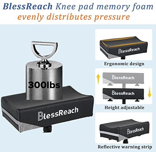 Blessreach Economy Knee Scooter Steerable Knee Walker For Foot Injuries Compact Crutch Alternative With Dual Braking System #TOP2