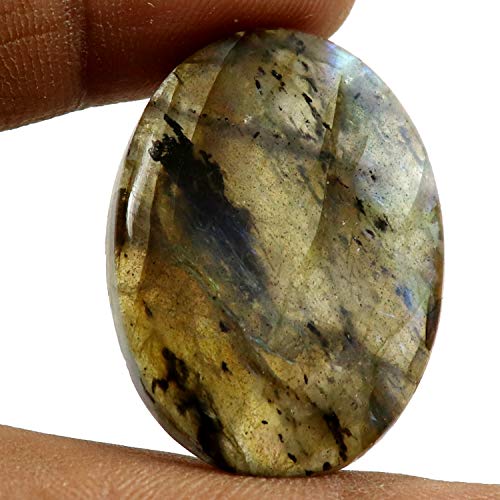 Labradorite naturelle cabochon véritable contre les imitations de gemmes - 2