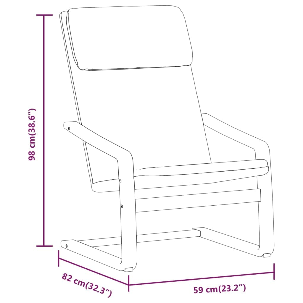 vidaXL Chaise de Relaxation avec Repose-Pied Gris Clair Tissu, Chaise de Salle à Manger, Chaise, mobilier de Salon, Chaise de Bureau, Fauteuil