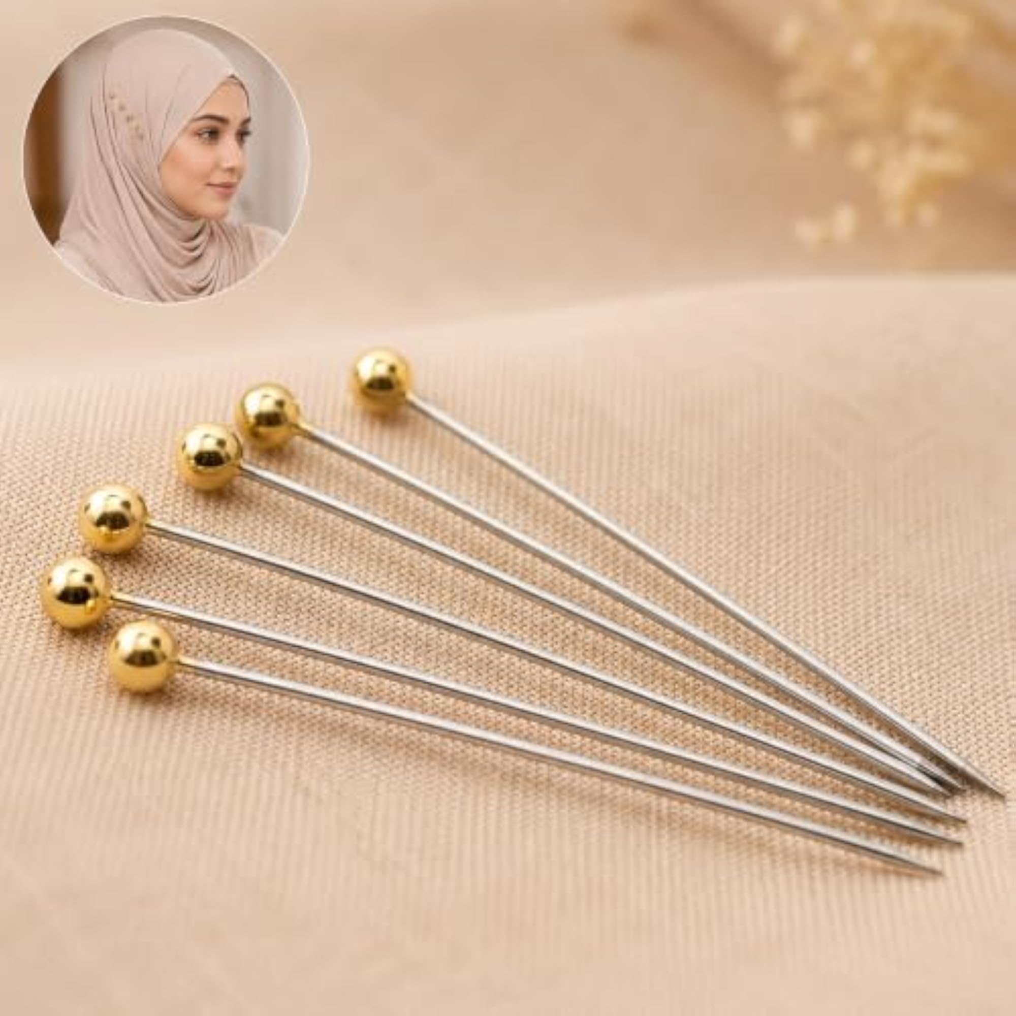 Ball Head Sewing Pins, Steel Needle with Storage Box