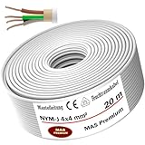 Photo Gallery mas-premium®, cavo di alimentazione per ambienti umidi, cavo elettrico, anello per la posa sopra, dentro e sotto intonaco, in ambienti asciutti, umidi e bagnati, prodotto in germania (nym-j 4 x 4 mm², Photo Gallery mas-premium®, cavo di alimentazione per ambienti umidi, cavo elettrico, anello per la posa sopra, dentro e sotto intonaco, in ambienti asciutti, umidi e bagnati, prodotto in germania (nym-j 4 x 4 mm²,