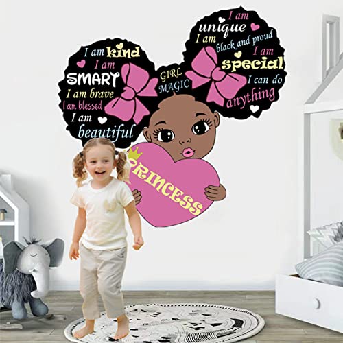 Adhesivo de pared inspirador Black Girl Magic color brillante miniatura 3