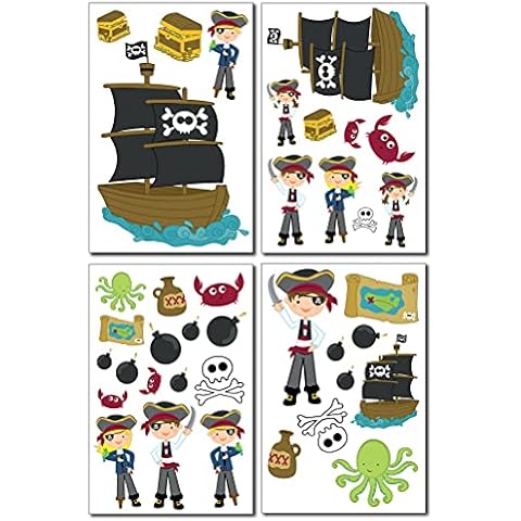 Samunshi® Graz Design - Adhesivo de pared piratas Cover