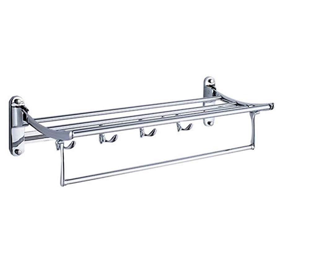 Salle de bains raffinée avec le support de serviette en acier inoxydable brossé 60cm