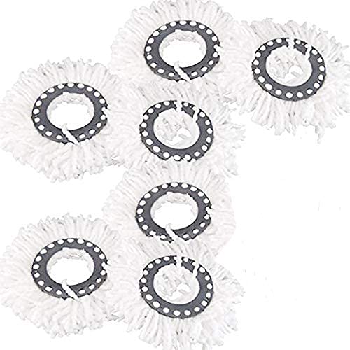 Digionics 5PCS White Microfiber Replacement Mop Head Spin Mop Head Replacement 5-Pack, Microfiber Refill Heads Universal for 360 Spin Magic Mopping, Round Shape Standard Size (B0CGNQ7WBW) Amazon Price History, Amazon Price Tracker
