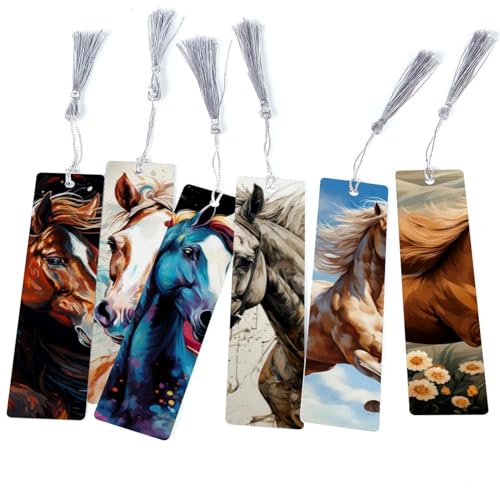 Marque-page exquis motif cheval, accessoire de lecture haut de gamme