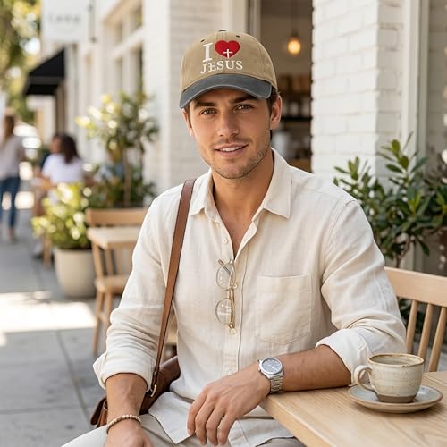 Image of I, Love Embroidered Baseball Cap
