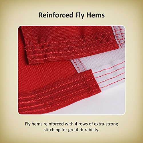 Allied Flag Embroidered Nylon U.s. Flag, 3-Foot By 5-Foot #TOP5