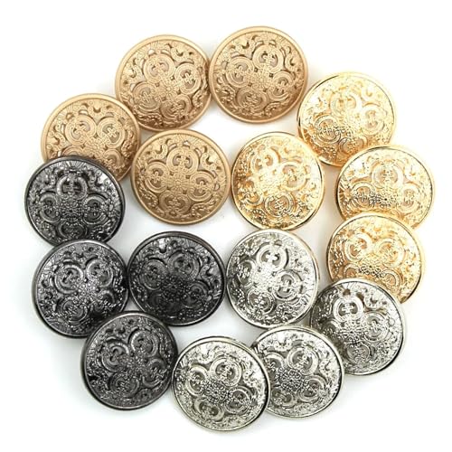 Boutons de couture vintage en métal doré pour personnaliser vos vestes et cardigans - 3