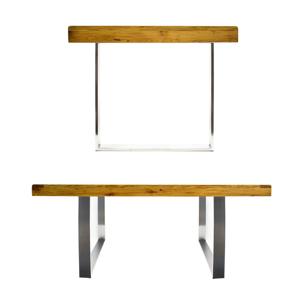 Wiltec Telaio da tavolo 80x73cm in acciaio inox Struttura base per tavolo