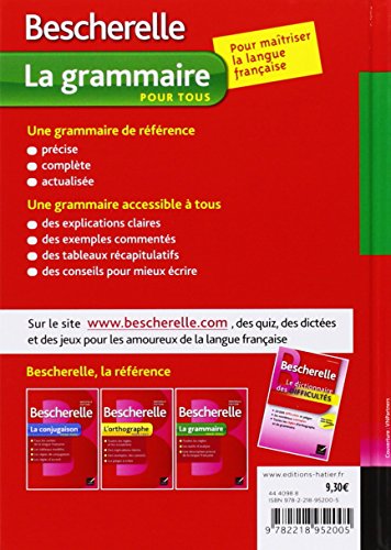 Le coffret Bescherelle: La conjugaison pour tous, La grammaire pour tous, L'orthographe pour tous