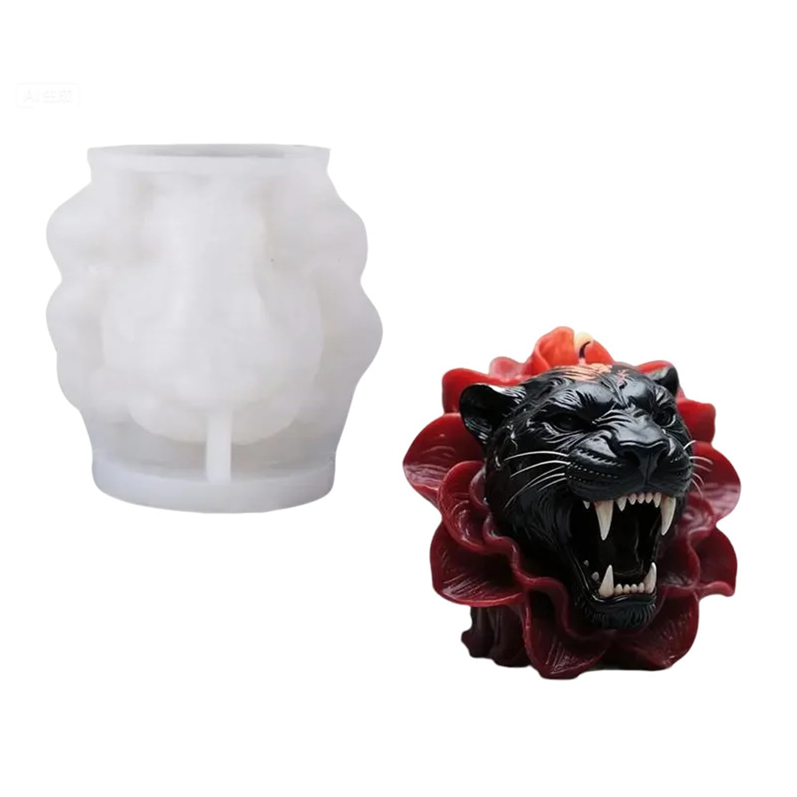 Buxuaaaa Leopards Silicone Mold for Making, Aromatherapys Candled Resin Ornaments Epoxy Resin Casting Molds Ornaments Mold
