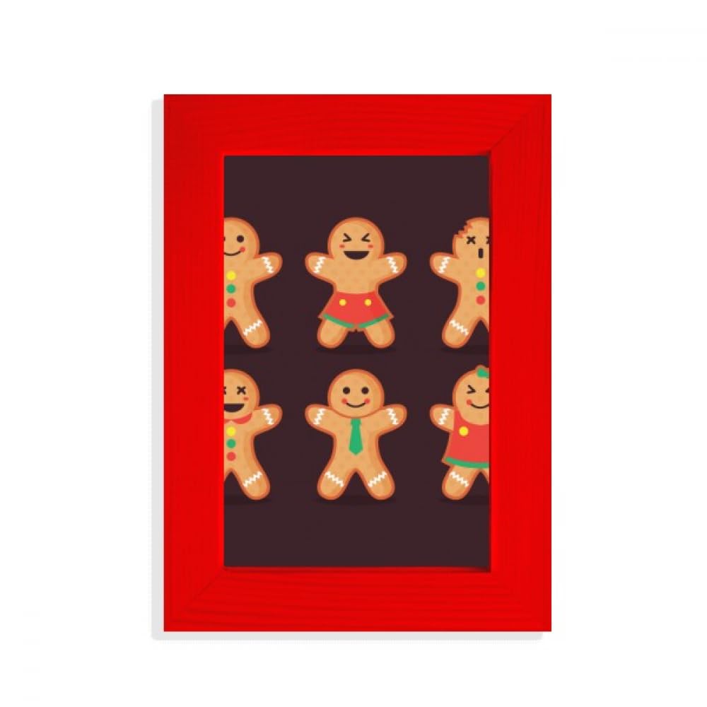 Cadre photo biscuit en pain d'épice rouge, l'idée cadeau idéale pour les fêtes