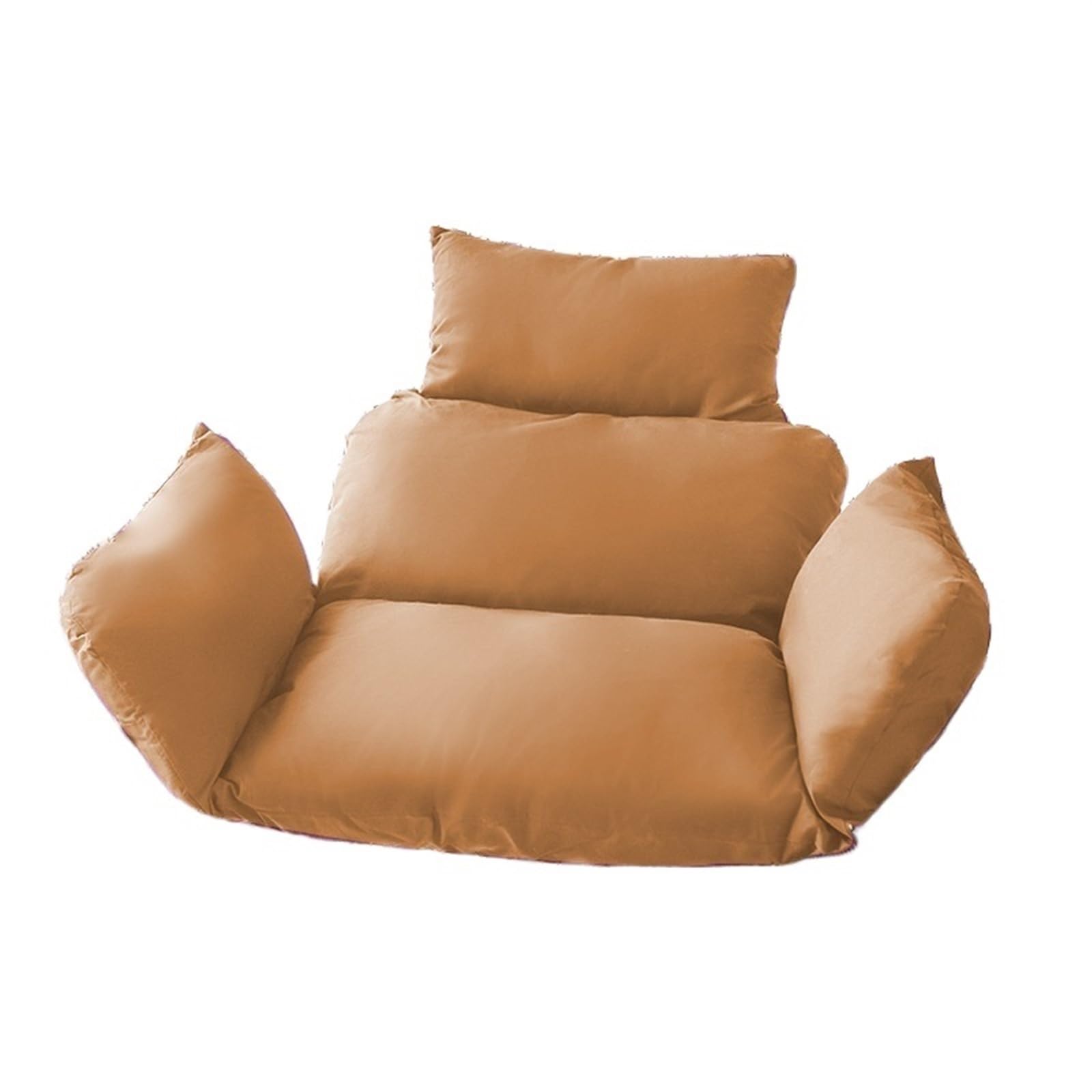 Swing Chair Cushion Pads Hanging Nest Swing Chair Cushion Replacement Egg Rocking Chair Basket Seat Cushion Only Meditation Cushion Floor, Does Not Include Chair and Stand ( Color : Brown , Size : ONE
