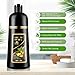 4 in 1 Hair Dye Shampoo for Gray Hair, Semi-Permanent Instant Light Brown Hair Color Shampoo for Women and Men, Herbal Ingredients Hair Care, 100% Grey Coverage 500ml