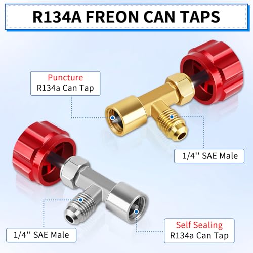 Kit de Adaptadores R134A Boltigen con Válvulas y Conectores miniatura 3