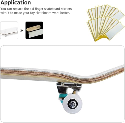 Miniatura 4 de VOSAREA Cinta adhesiva de espuma para diapasón, 10 unidades, cinta adhesiva de espuma antideslizante blanca para mini diapasones