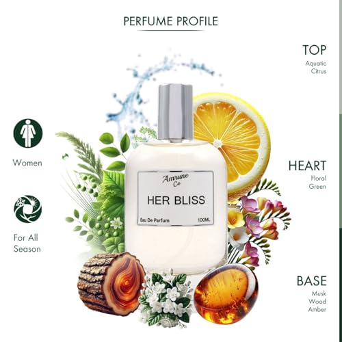 Image of Her Bliss | Luxury Women Eau De Parfum | Aquatic Musk Floral | Citrus Amber Woody | Strong & Long Lasting Fragrance for Woman | Luxury Gift for Women | 100 ml