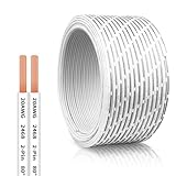 50 FT 20 AWG Universal Garage Door Wire, 2-Conductor Garage Door Sensor Wire, Garage-Doors Opener Wires for Control Station and Sensor, Low-Voltage Applications, Intercoms, Thermostat Controls