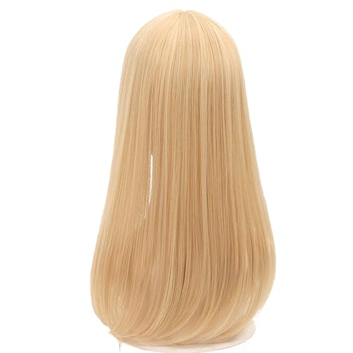 Miniatura 5 de 19.7 in de cabeza recta para la frente con flequillo grueso, parte media snythetic, clip en la parte superior del pelo para las mujeres, cubierta de