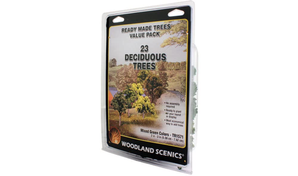 Woodland Scenics Value Trees, Green Mix 5.1cm x 7.6cm WOOTR1571